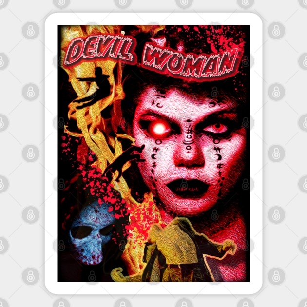 Devil Woman Magnet by Daily Detour